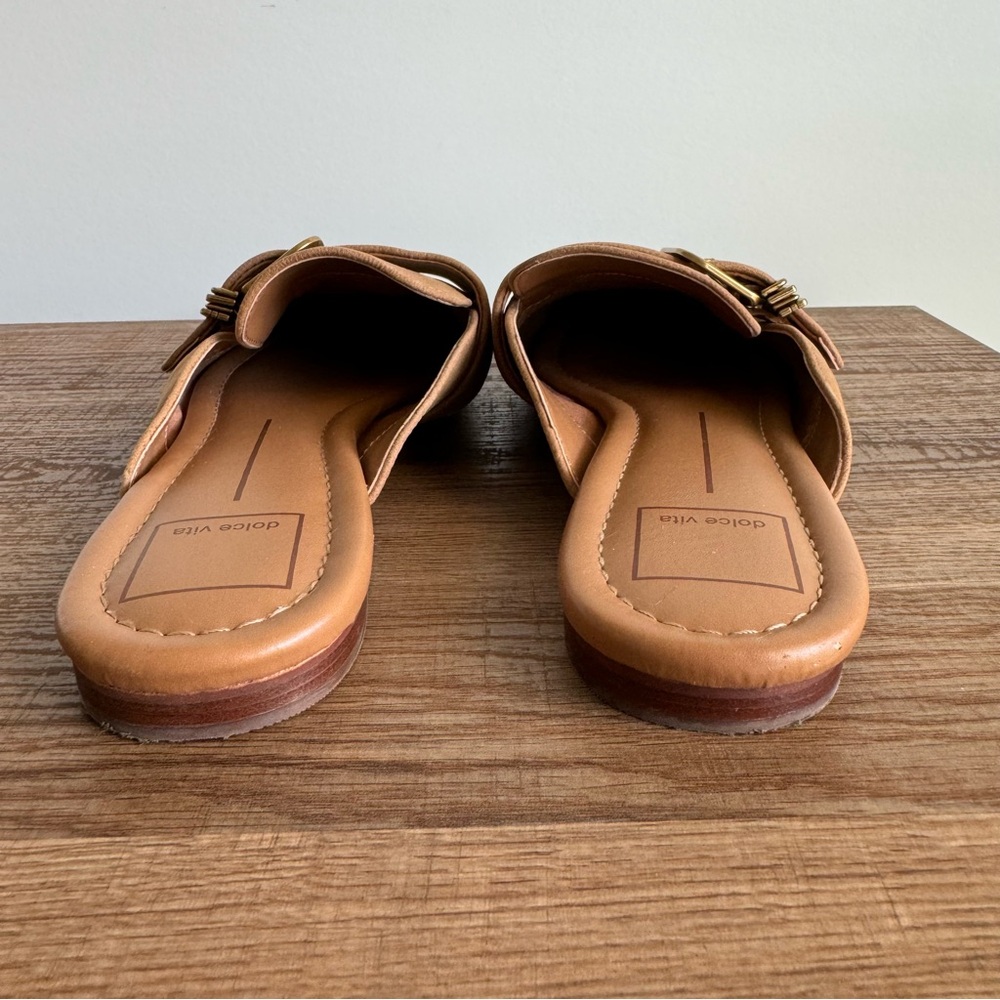 Dolce Vita - Women’s Santel Loafer Mules in Brown/Tan Leather size 8.5 - Picture 5 of 8